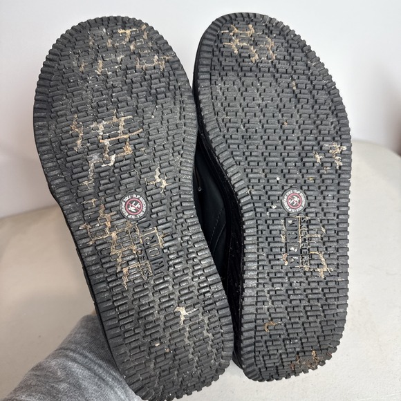 Skechers Work Shoe Men's Sz 9 Shape Ups Work Walking Black Leather Non-Slip - Picture 14 of 15